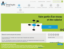 Tablet Screenshot of employes.ch
